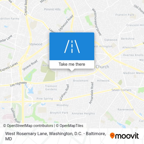 Mapa de West Rosemary Lane