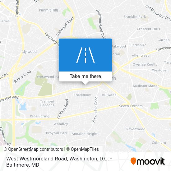 Mapa de West Westmoreland Road