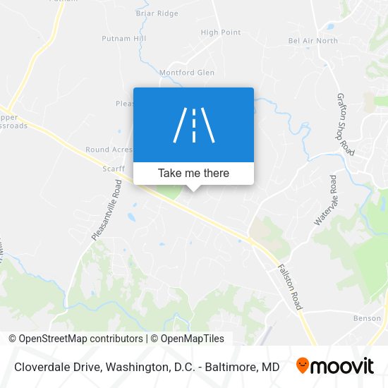 Mapa de Cloverdale Drive