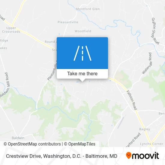 Crestview Drive map