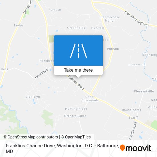 Franklins Chance Drive map