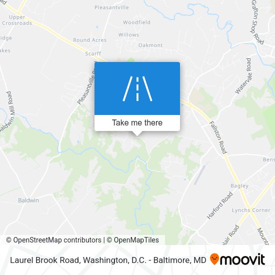 Laurel Brook Road map