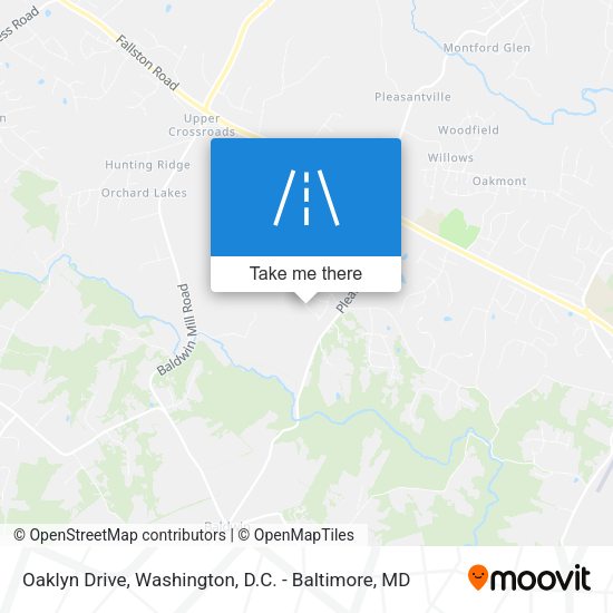 Oaklyn Drive map