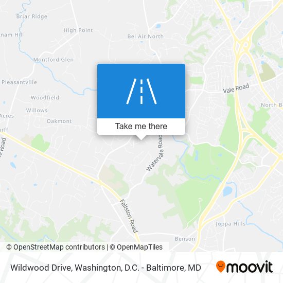 Wildwood Drive map