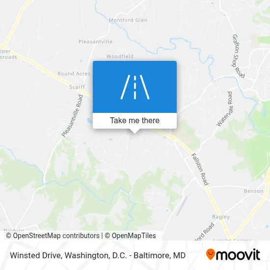 Winsted Drive map