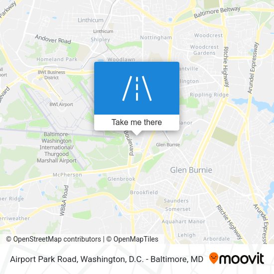 Airport Park Road map