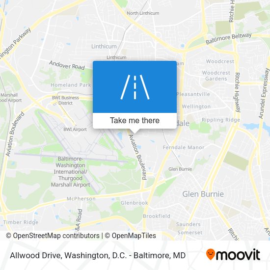 Allwood Drive map