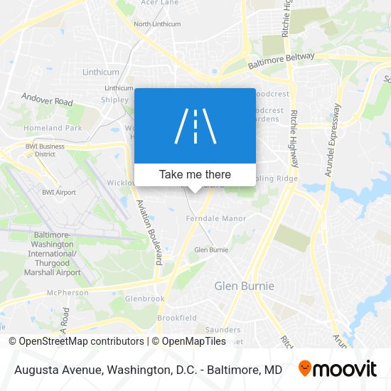 Augusta Avenue map