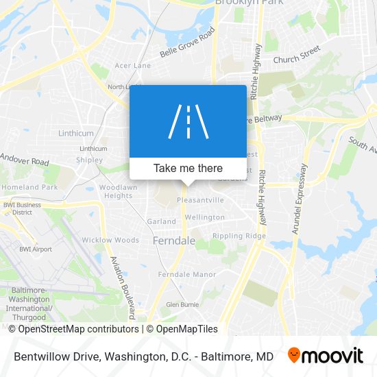Mapa de Bentwillow Drive
