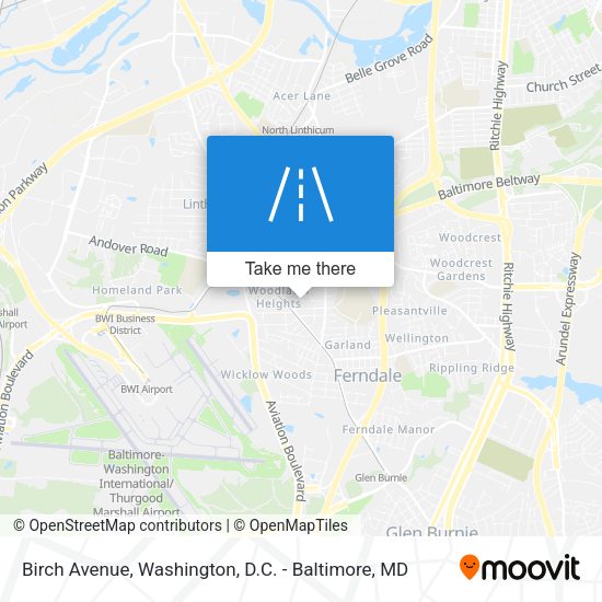 Birch Avenue map