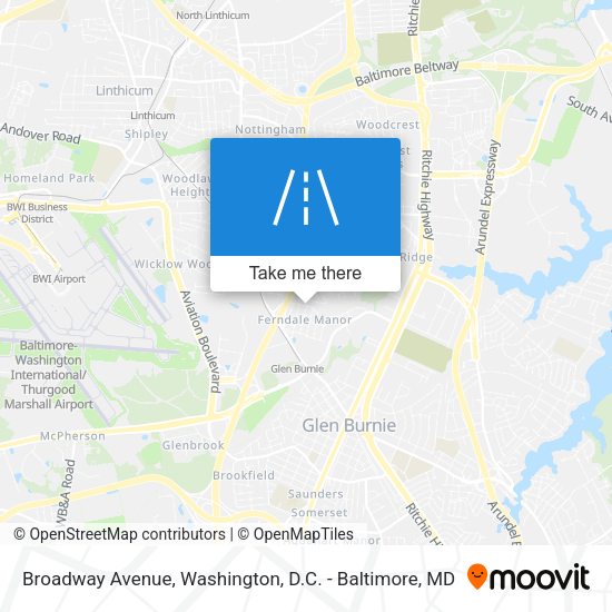 Broadway Avenue map