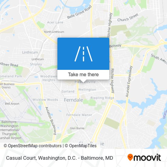 Casual Court map