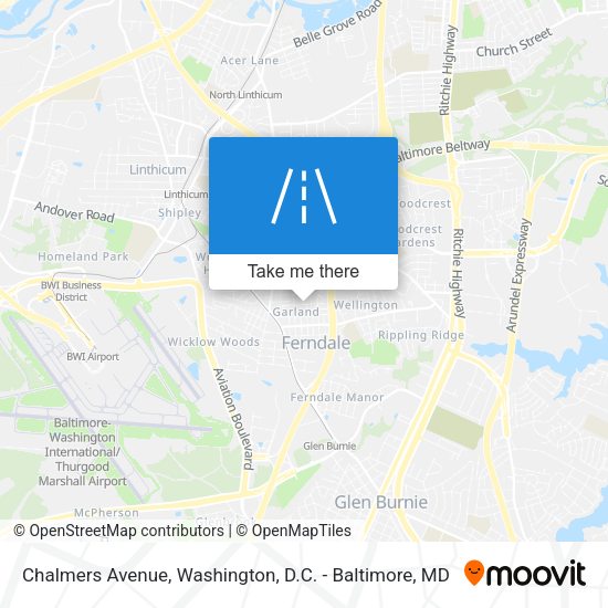 Chalmers Avenue map