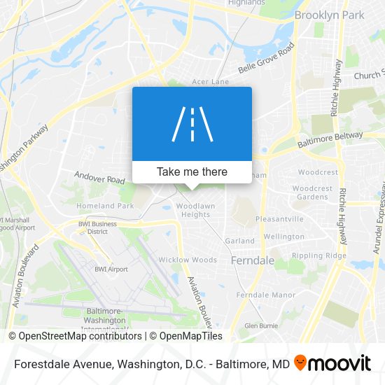 Forestdale Avenue map