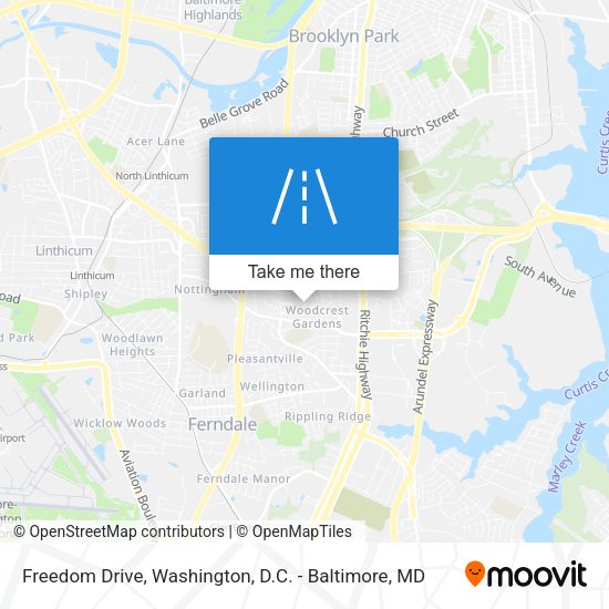 Freedom Drive map