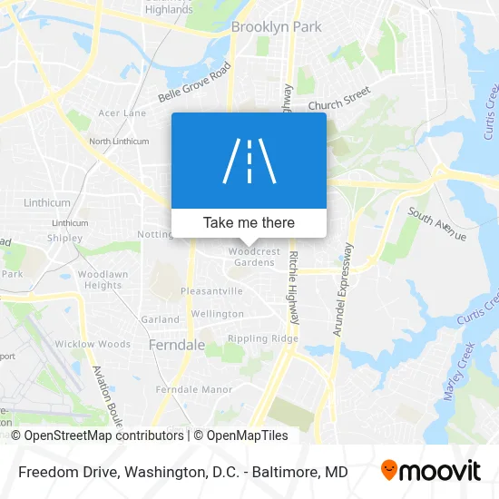 Freedom Drive map