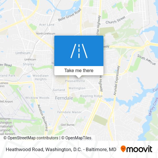 Heathwood Road map