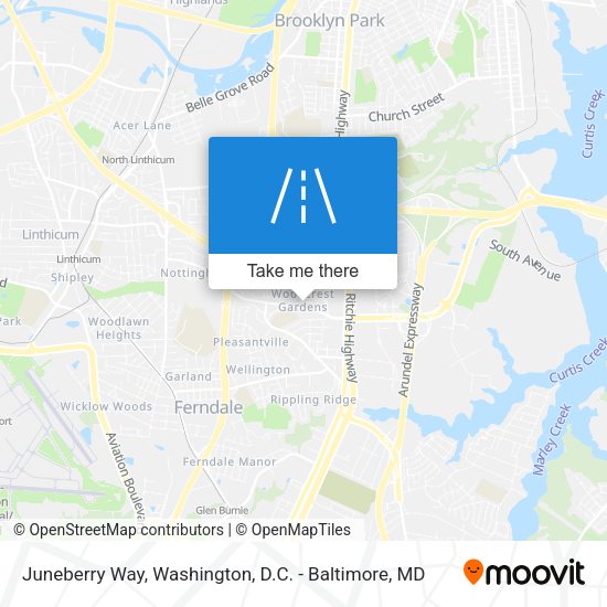 Juneberry Way map
