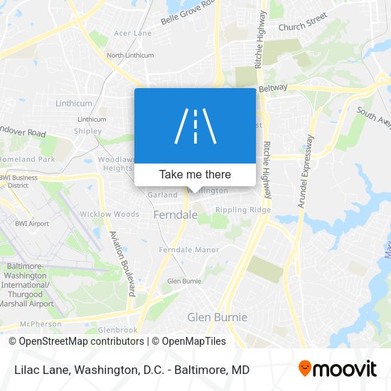 Lilac Lane map