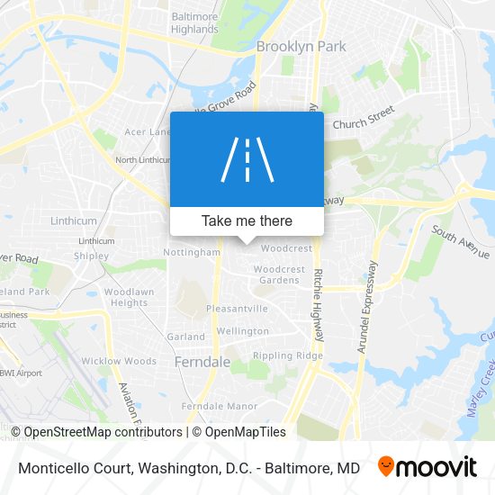 Mapa de Monticello Court