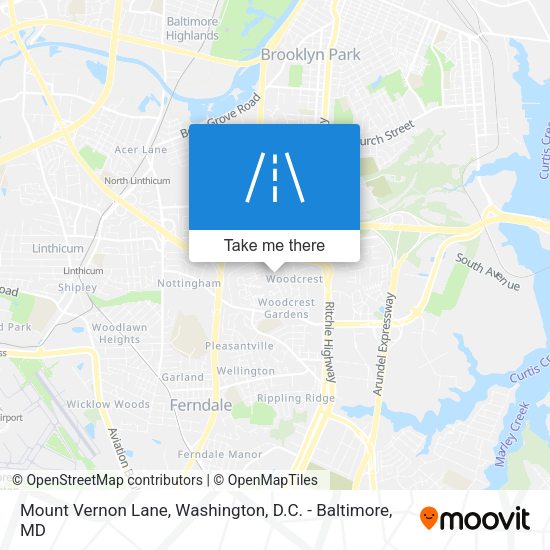 Mount Vernon Lane map