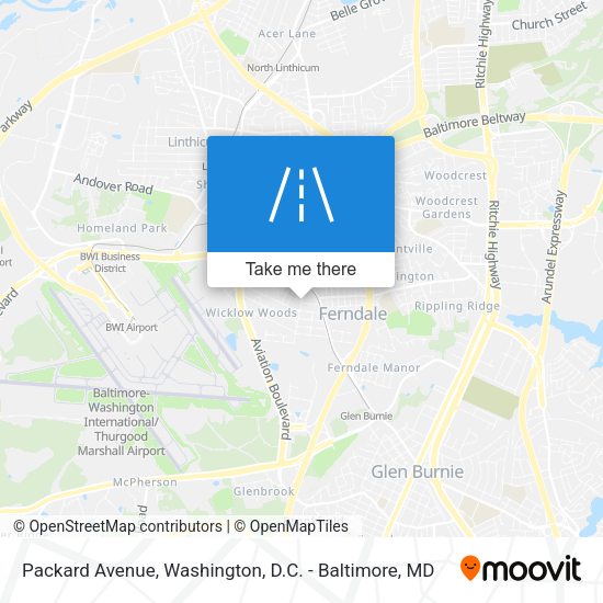Packard Avenue map