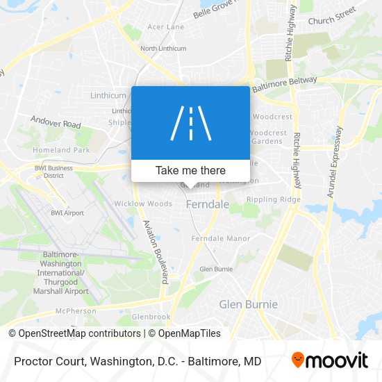 Proctor Court map