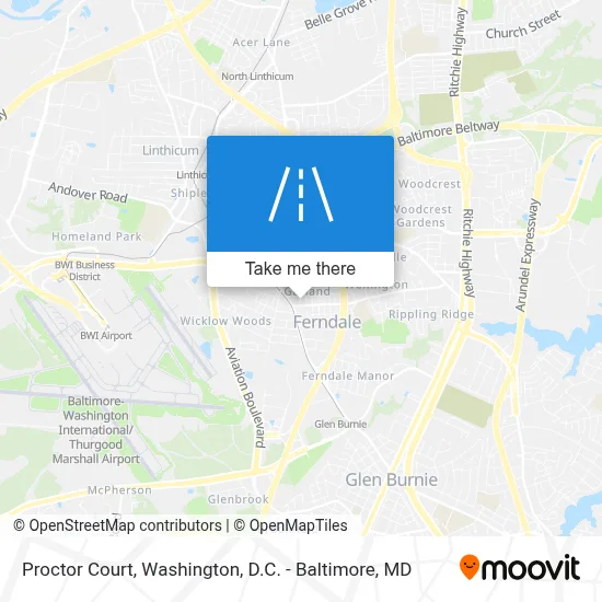 Proctor Court map