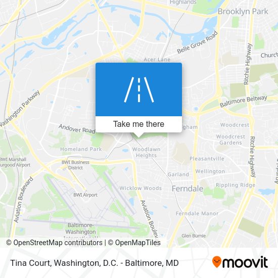 Tina Court map
