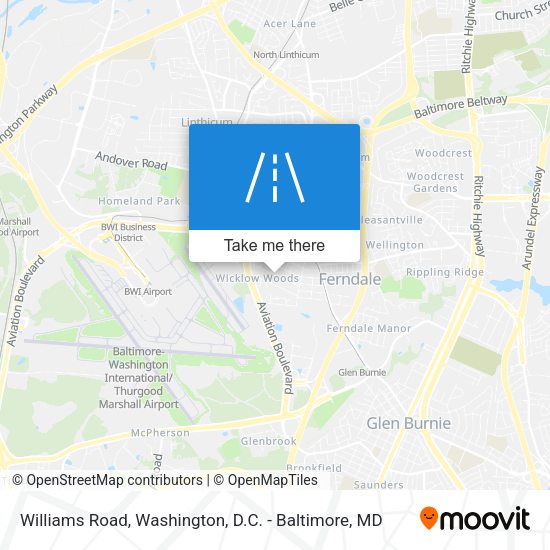 Williams Road map