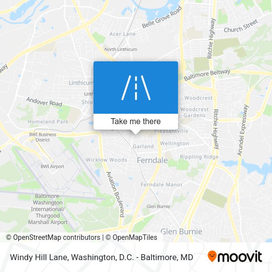 Windy Hill Lane map