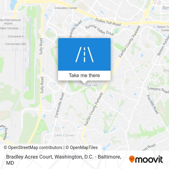 Mapa de Bradley Acres Court