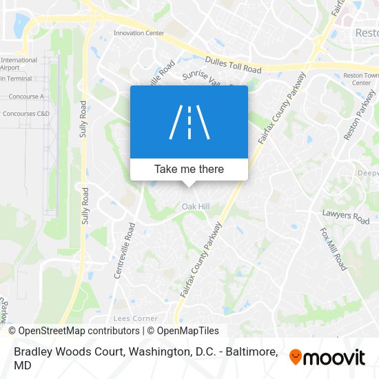 Bradley Woods Court map