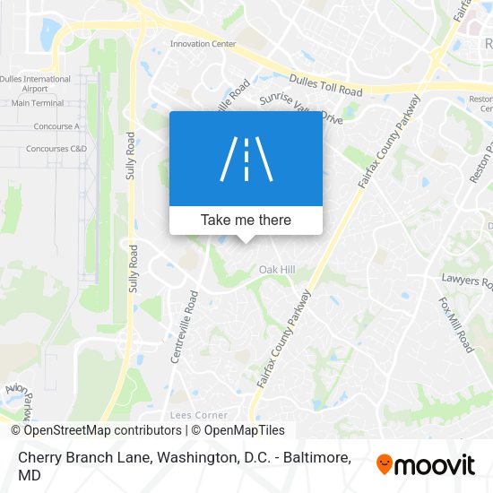 Cherry Branch Lane map
