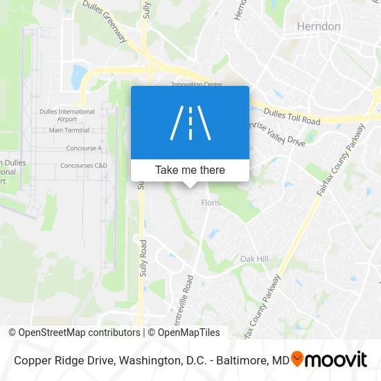 Copper Ridge Drive map
