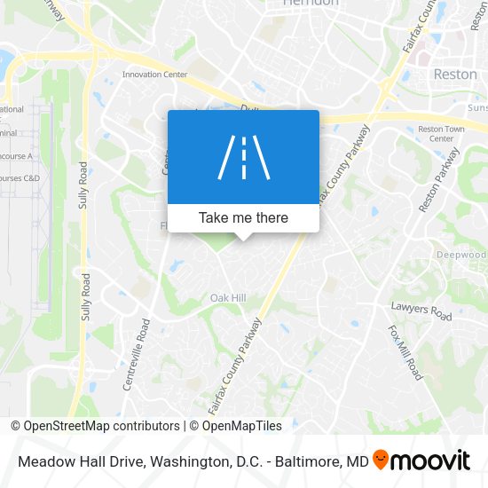 Meadow Hall Drive map