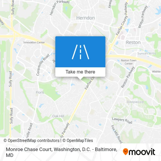 Monroe Chase Court map