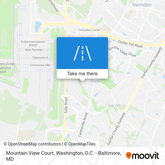 Mountain View Court map
