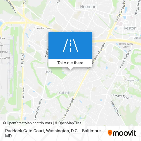 Paddock Gate Court map