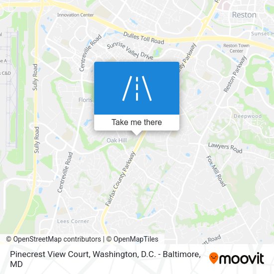 Mapa de Pinecrest View Court