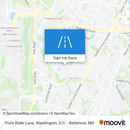 Point Rider Lane map