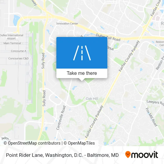 Point Rider Lane map