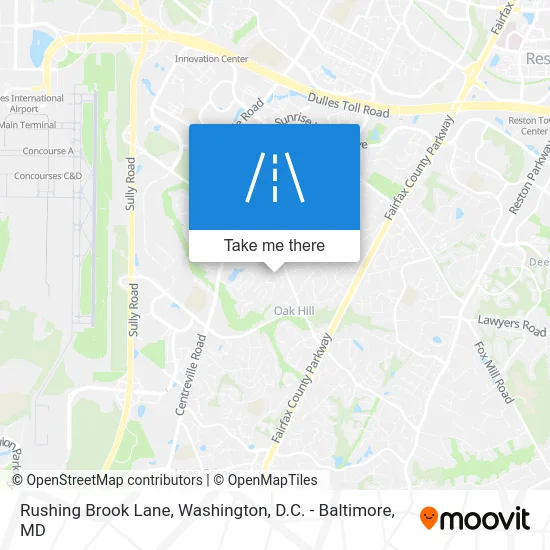 Rushing Brook Lane map