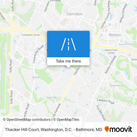 Mapa de Thacker Hill Court