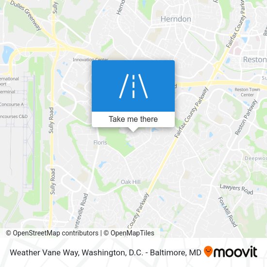 Weather Vane Way map