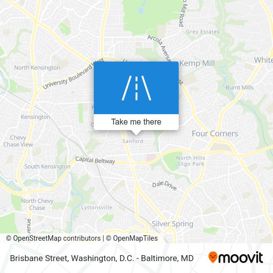 Brisbane Street map