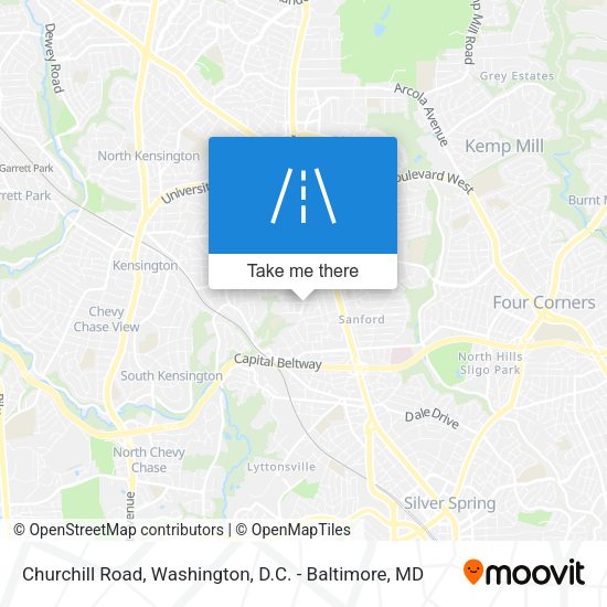 Churchill Road map