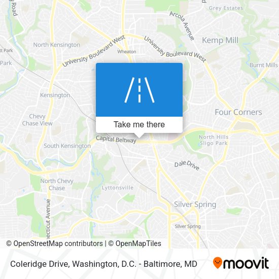 Coleridge Drive map