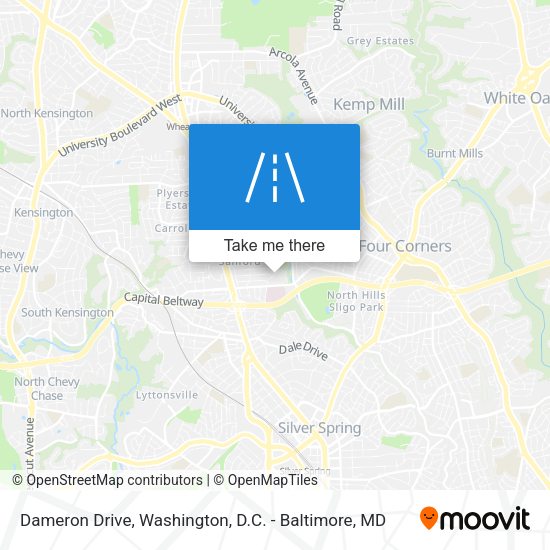Dameron Drive map