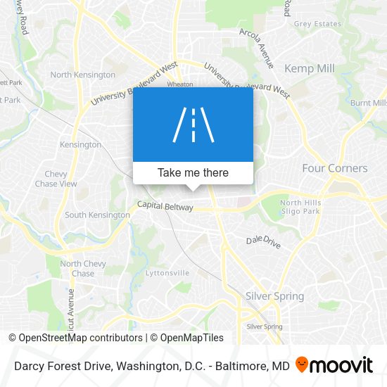 Darcy Forest Drive map